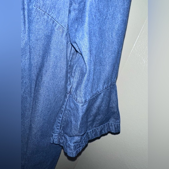 Draper James Chambray Ruffle Shift Dress - Picture 5 of 7